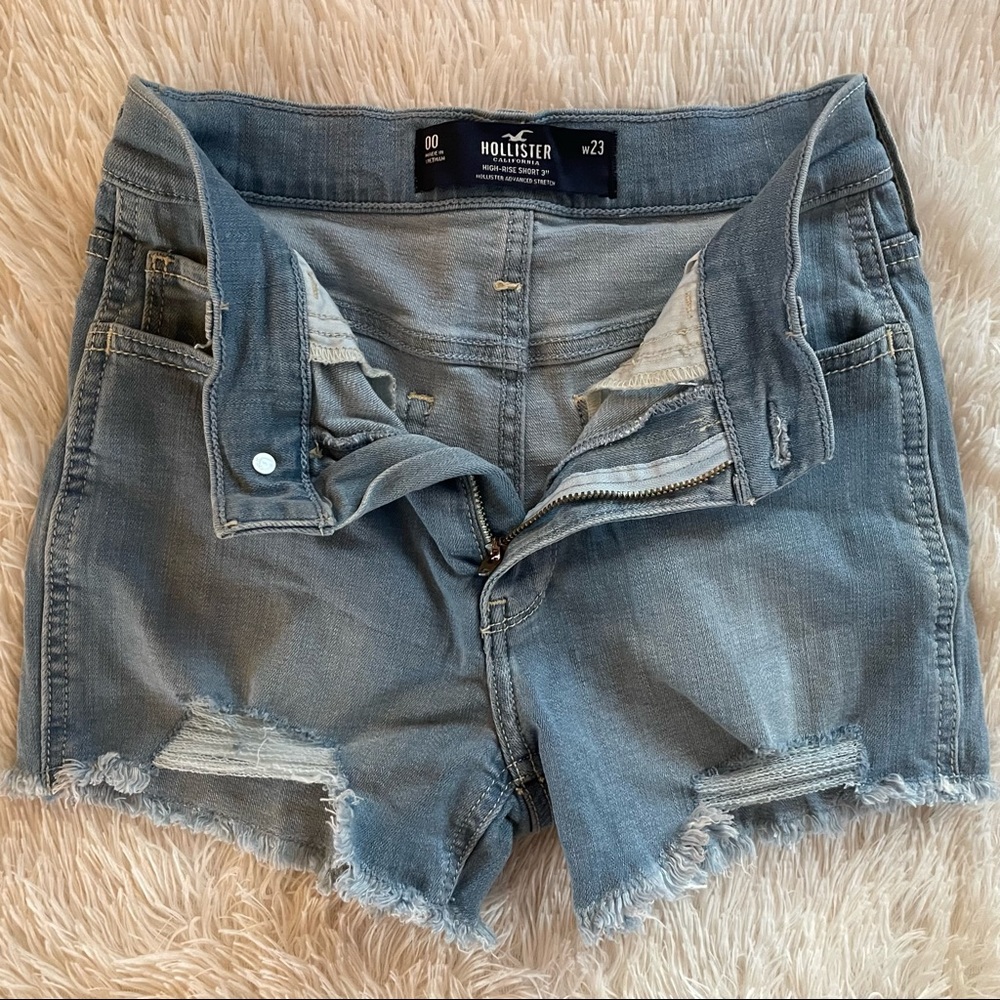 Hollister high-waisted denim shorts